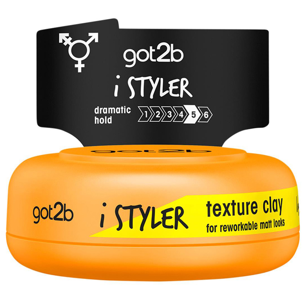 Got2b iStylers Texture Styling Hair Clay with Carnauba Wax 75 ml 6 Pack Image 2