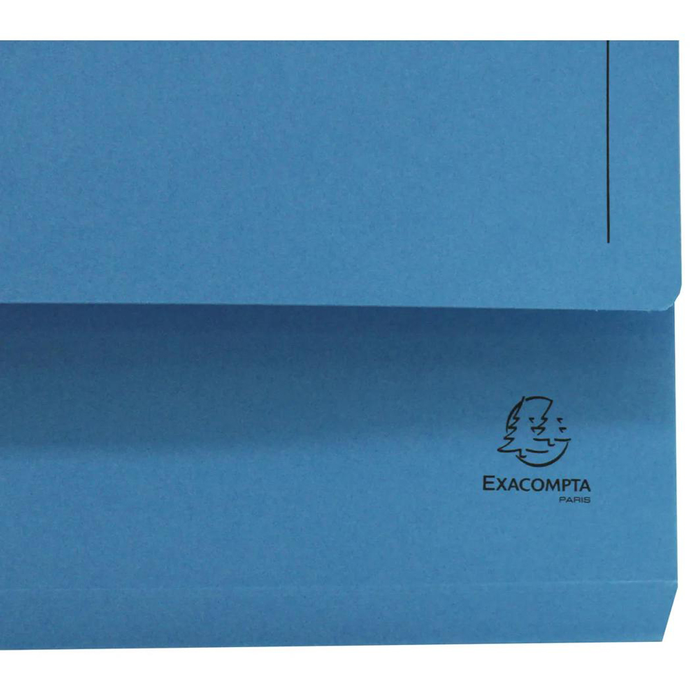 Exacompta Europa 265gsm Blue Document Wallet 25 Pack Image 3