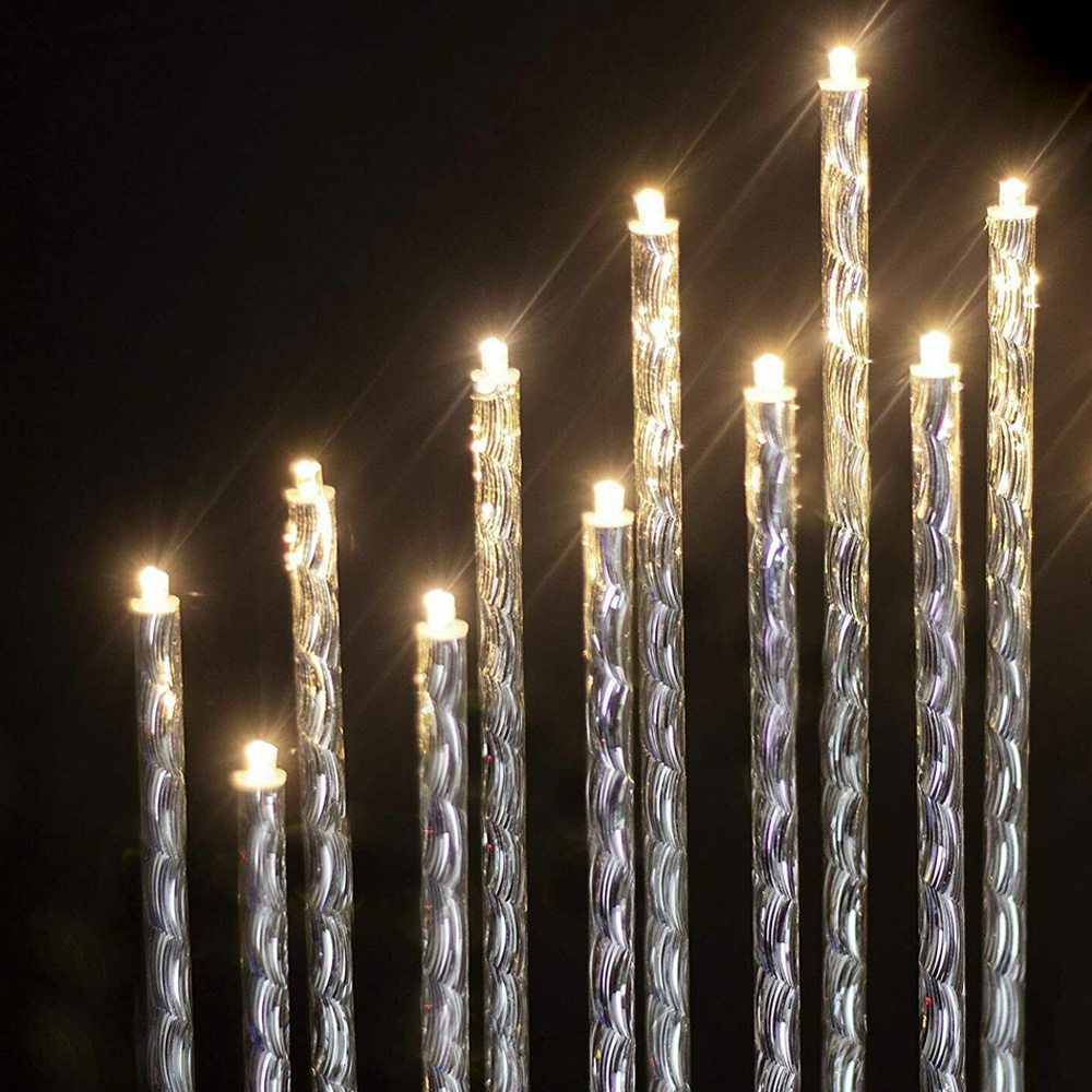 Marco Paul 17 LED Shiny Aluminium Candle Bridge Image 2