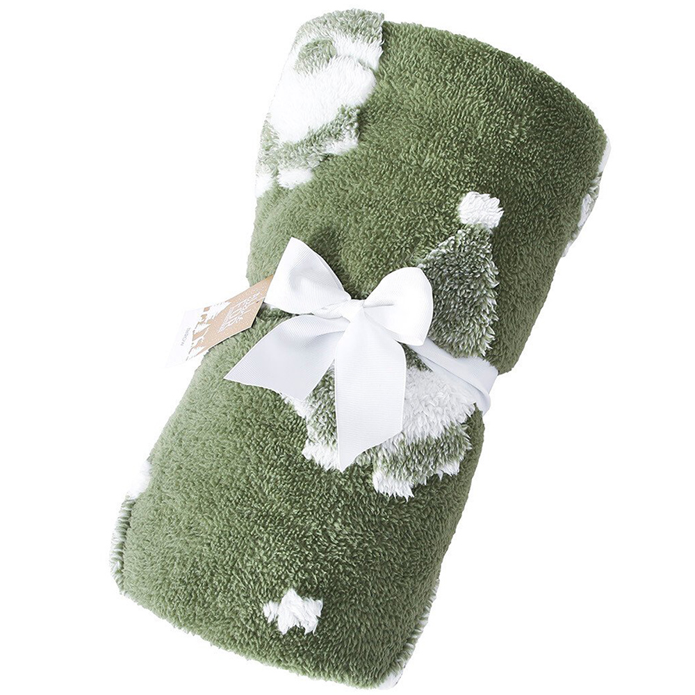 Christmas Gonk Fleece Throw - Green Image 1