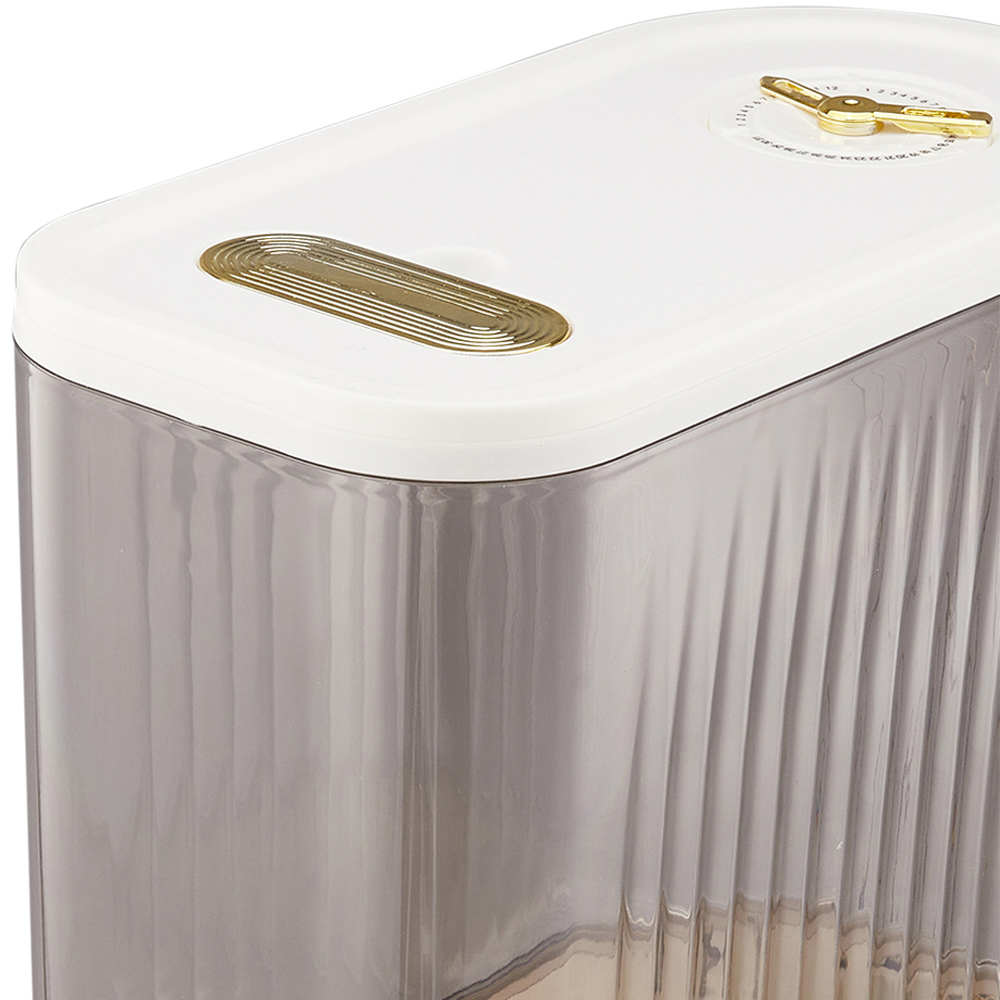 Living and Home White Airtight Rice Grain Dispenser 10kg Image 3