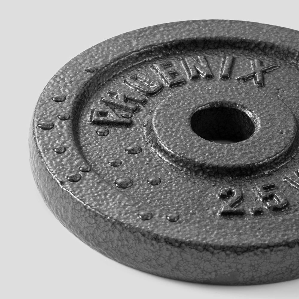 Phoenix Cast Iron Weight Plate 2.5kg 1 inch Hole Image 2