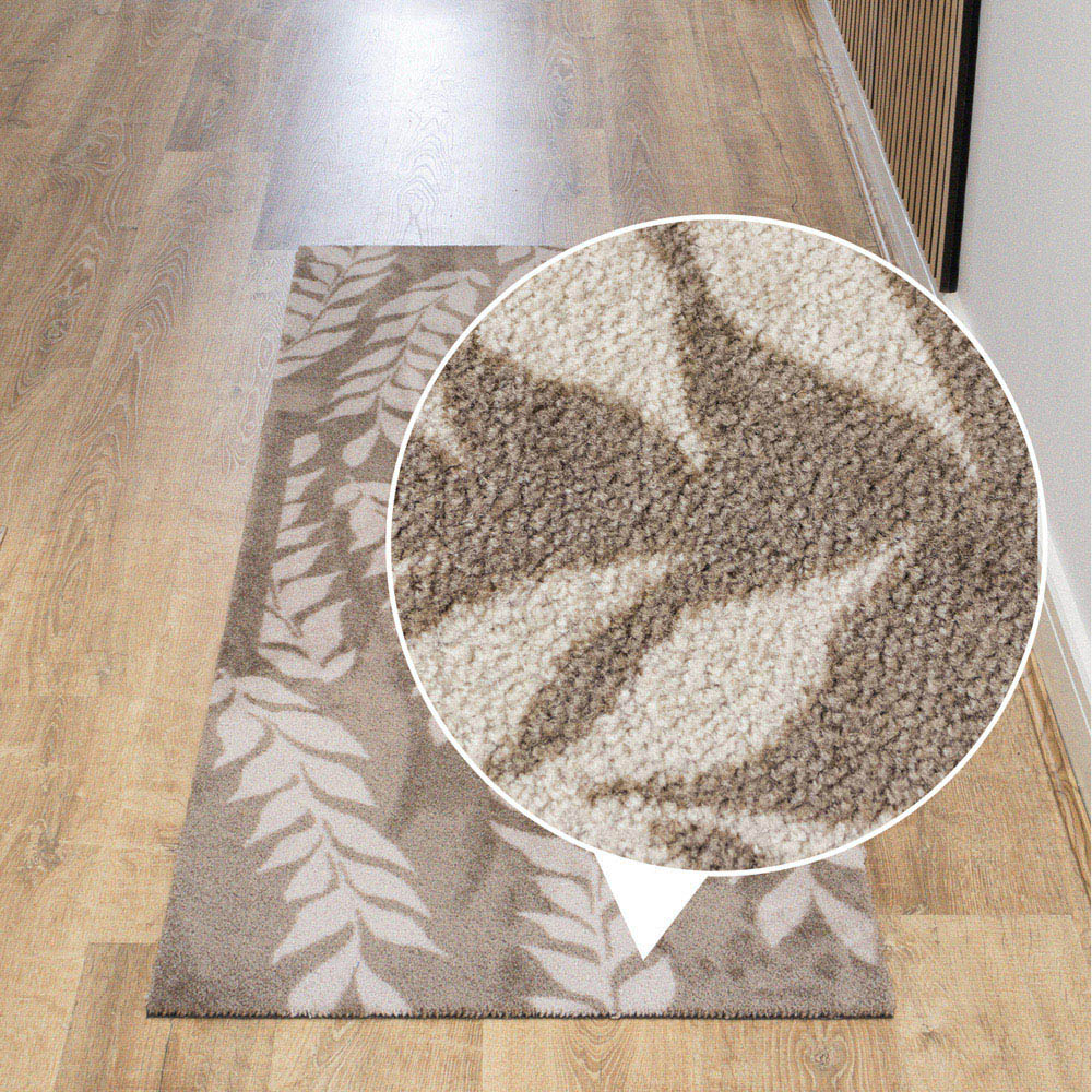 JVL Mega Brown Leaves Latex Backed Door Runner 57 x 150cm Image 6