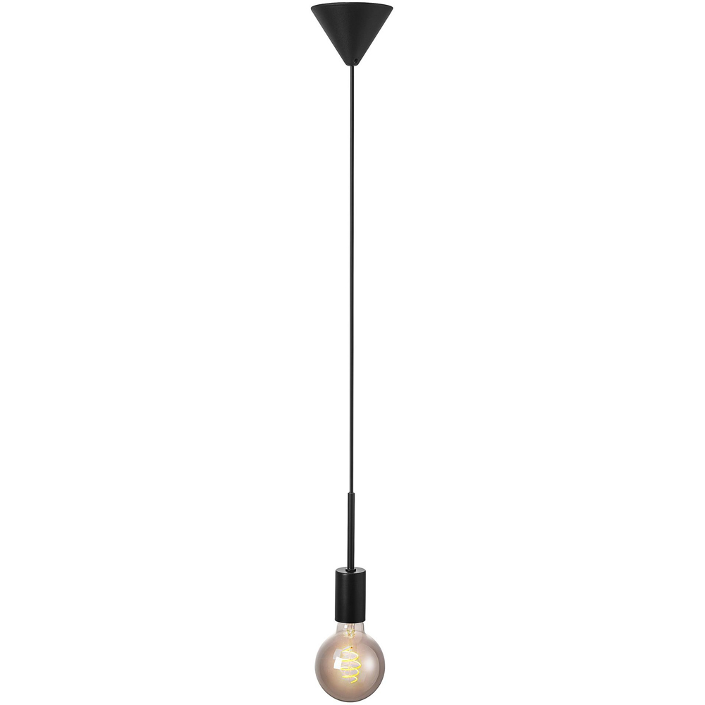 Nordlux Paco E27 Black Metal Pendant Kit Image 4