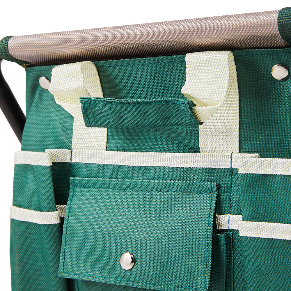 Living and Home All in One Garden Tool Set with Folding Stool and Storage Bag Image 7