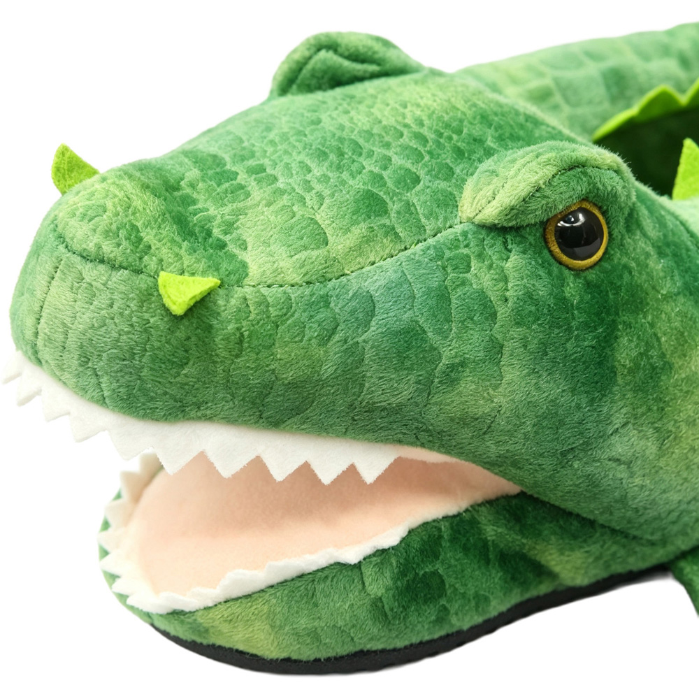 Crocodile Fluffy Slippers Image 4