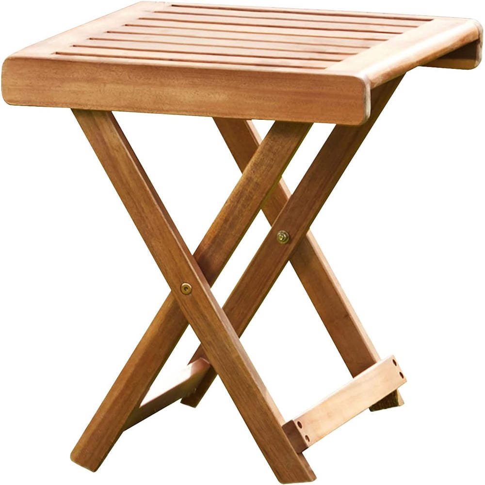 Garden Gear Acacia Folding Side Table Image 2