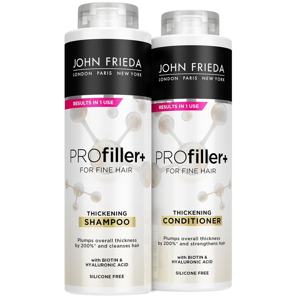 John Frieda Pro Filler+ Fine Hair Volume Shampoo and Conditioner Duo 500ml 3 Pack Image 3