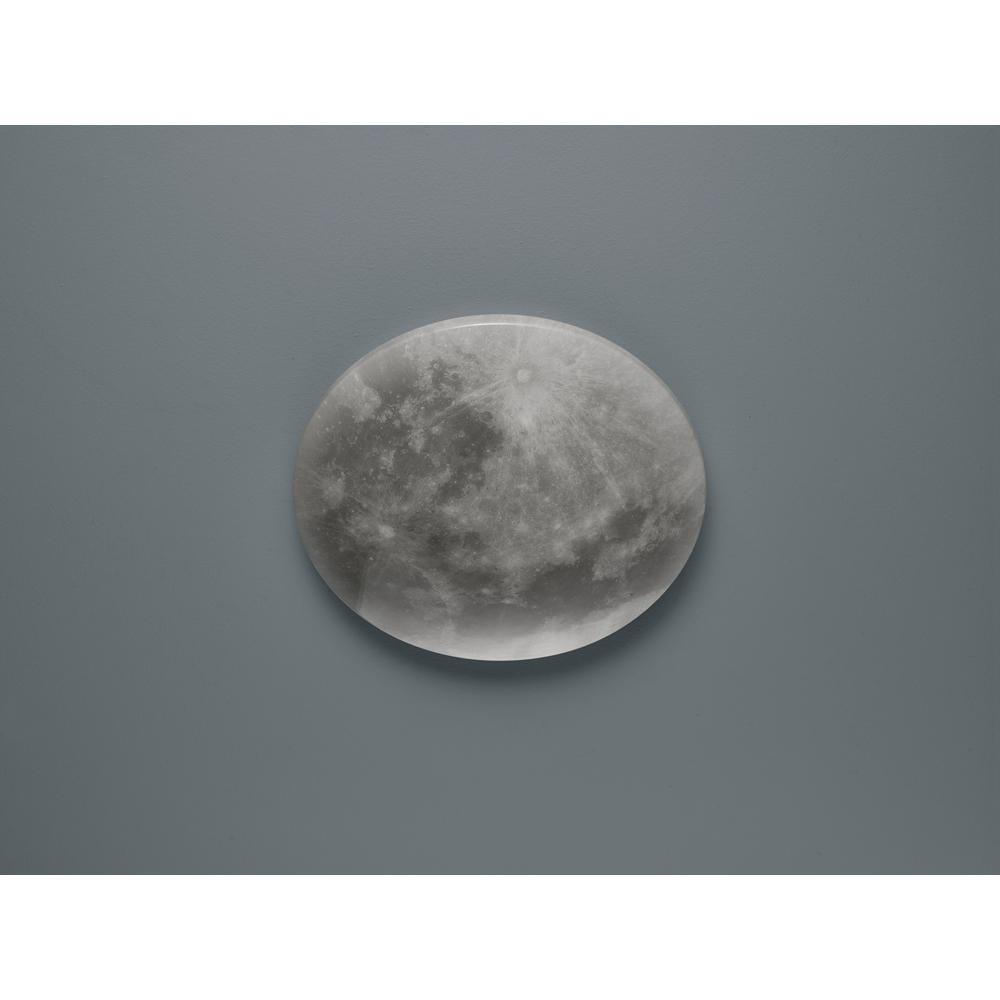TRIO Lunar Moon Motif White Integrated LED Ceiling Light Image 7