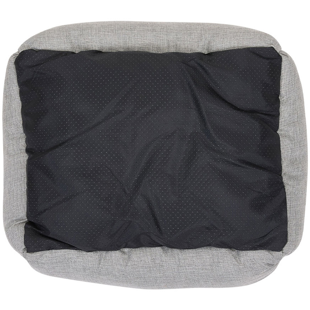 H&O Direct 53 x 46cm Light Grey All Season Pet Bed with Anti-Slip Bottom Image 3