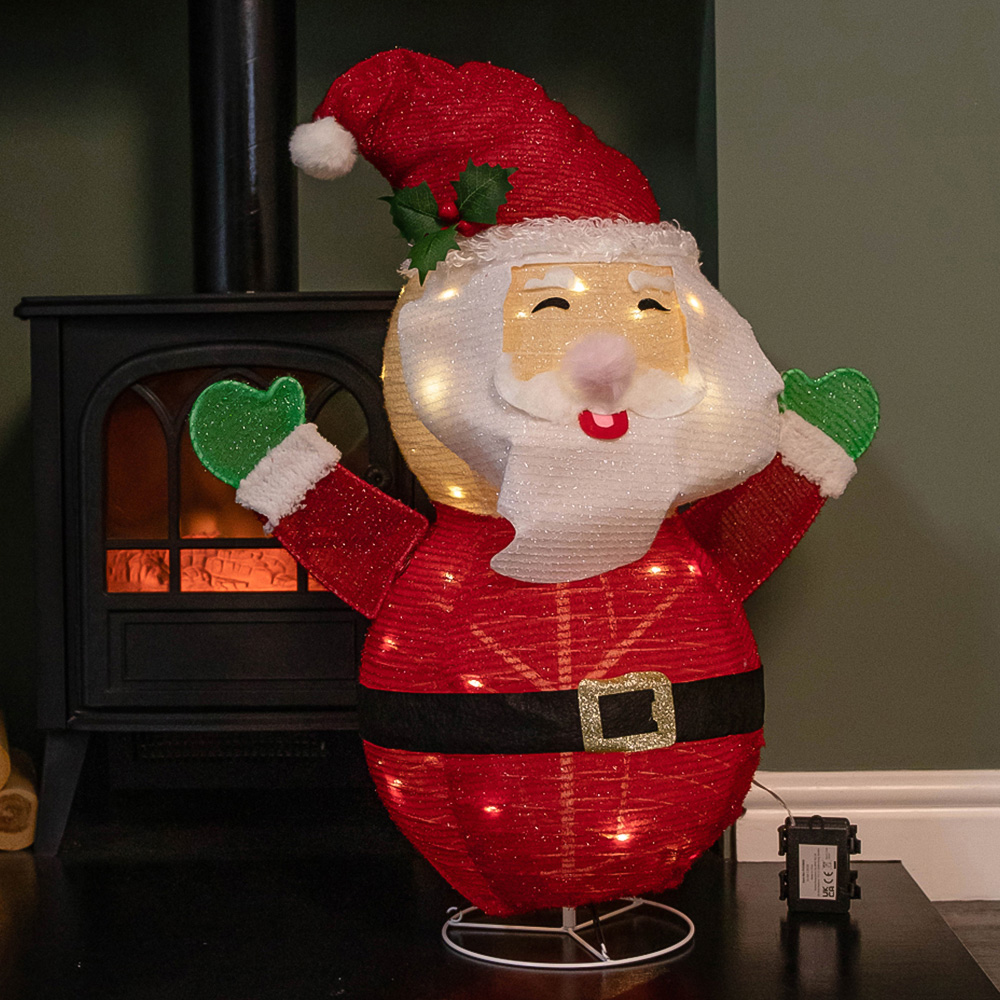 Samuel Alexander Collapsible Santa Figure LED Christmas Decoration 68cm Image 3