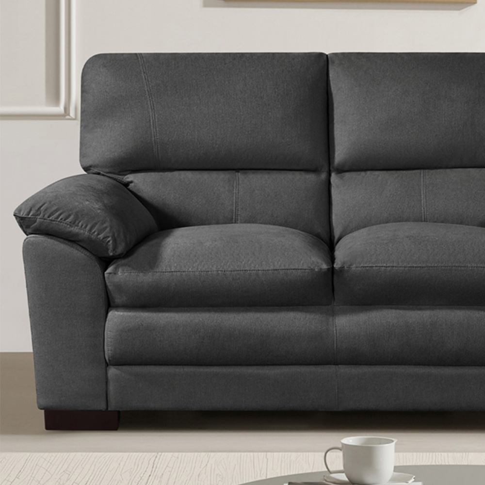 Artemis Home Ramona 2 Seater Charcoal Grey Fabric Sofa Image 2