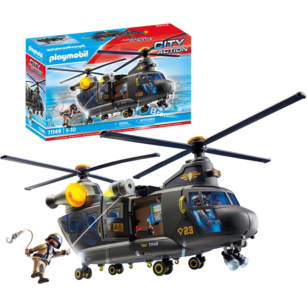 Playmobil Tactical Unit Rescue Aircraft Playset 117 Piece Image 4