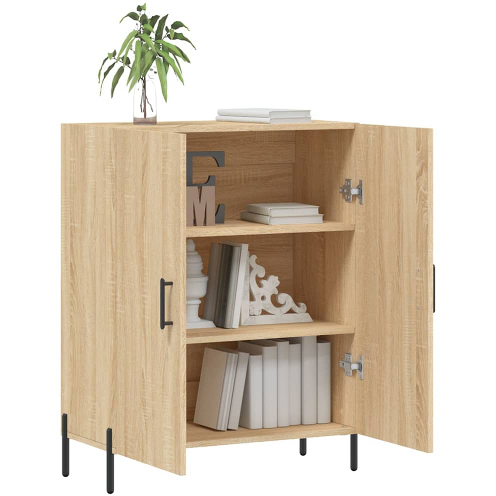 vidaXL 2 Door Sonoma Oak Sideboard Image 4