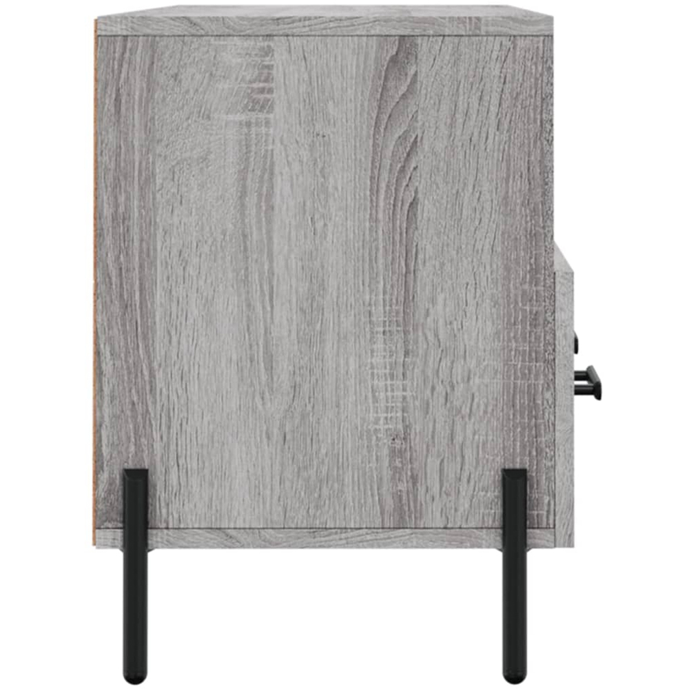 vidaXL 3 Drawer 3 Shelf Grey Sonoma TV Cabinet Image 7