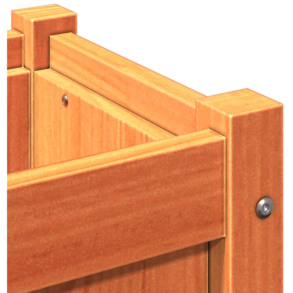 vidaXL Wax Brown Solid Pine Wood Garden Planter 31cm Image 8