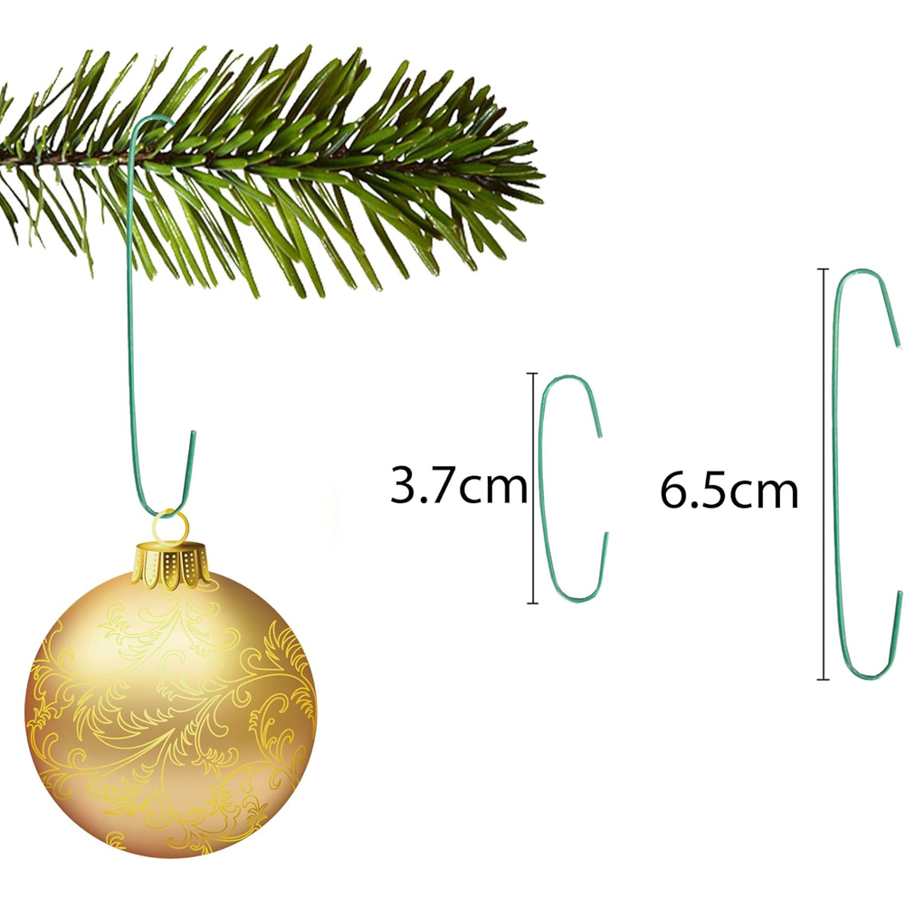 Shatchi Green Tree Decoration Hook 300 Pack Image 4