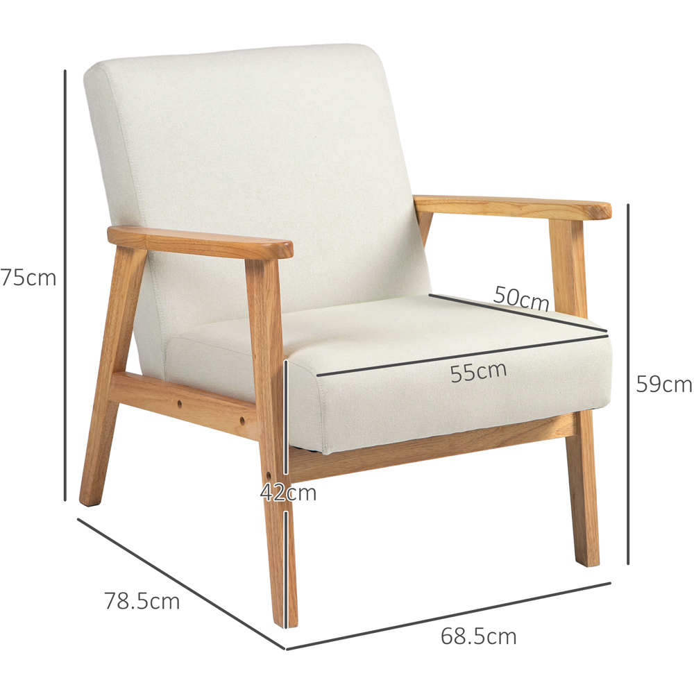 Portland Cream Accent Chair Image 7