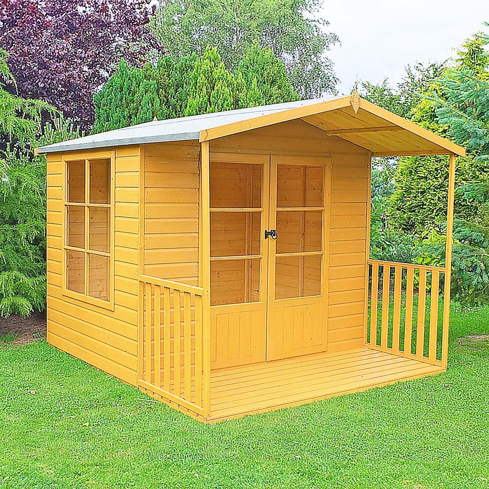 Shire Winton 8 x 9ft Double Door Shiplap Apex Summerhouse Image 2