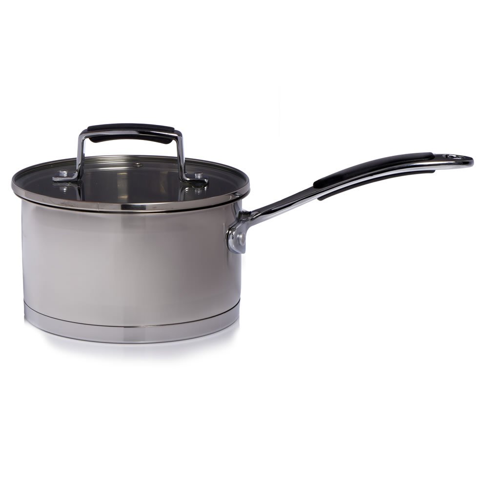 Wilko Stainless Steel Saucepan 16cm Image 1