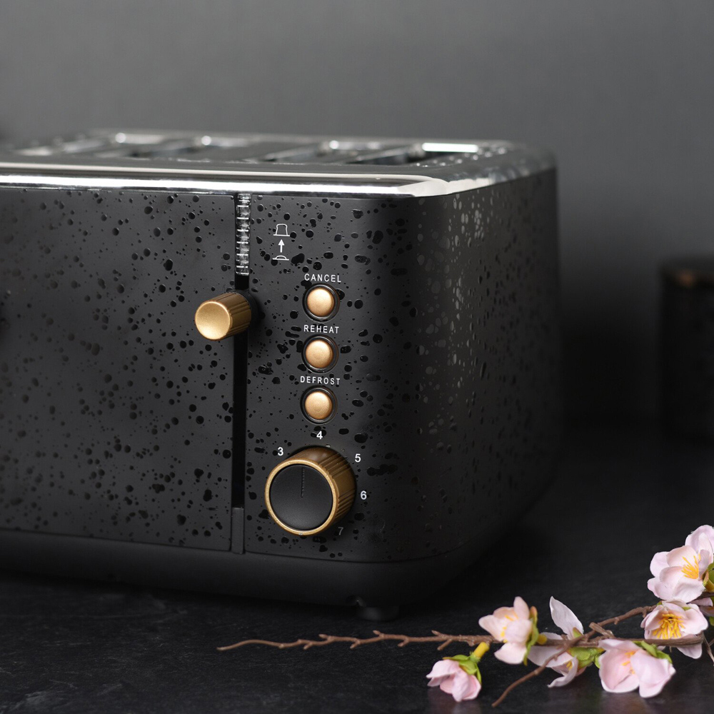 Kaiseki Black Four Slot Toaster Image 3