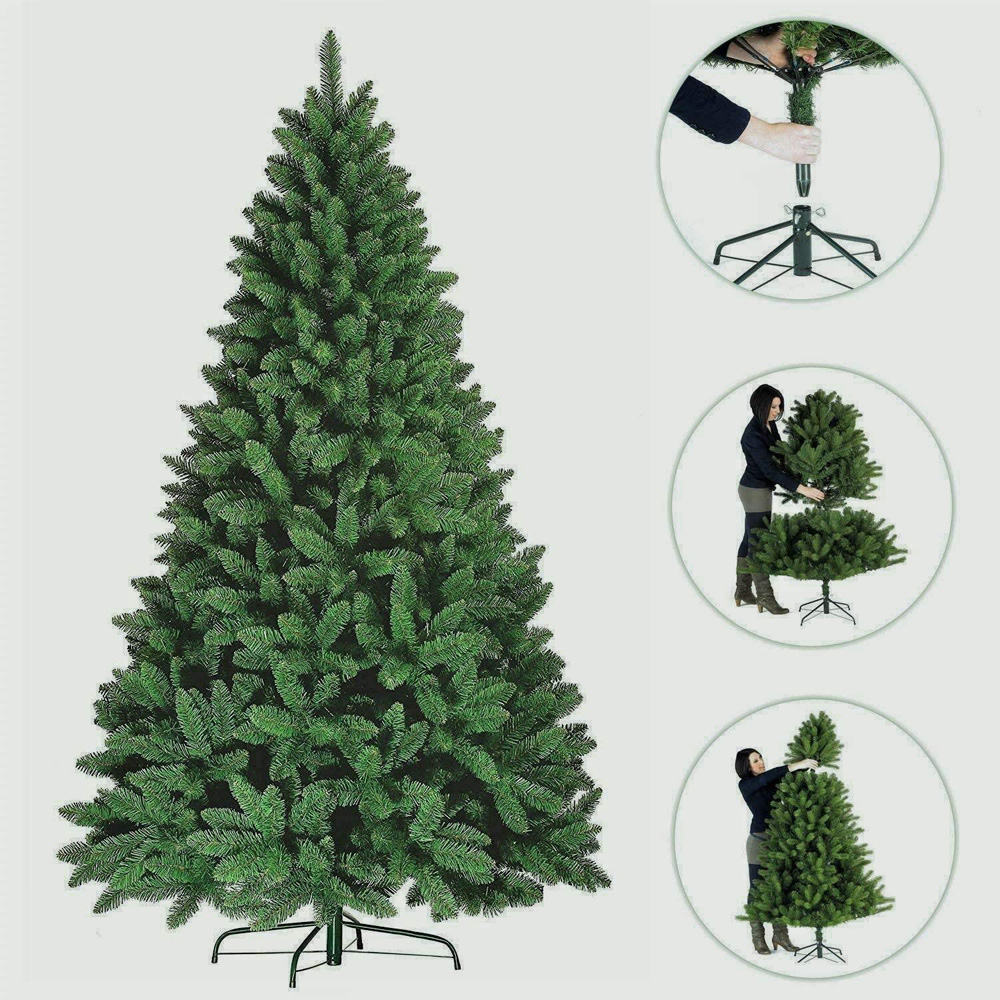 Shatchi Imperial Pine Green Artificial Christmas Tree 12ft Image 3
