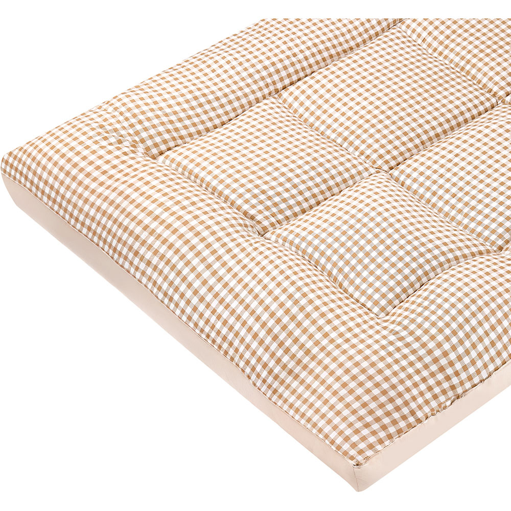 Living and Home King Size Light Brown Quilted Mattress Topper Image 5