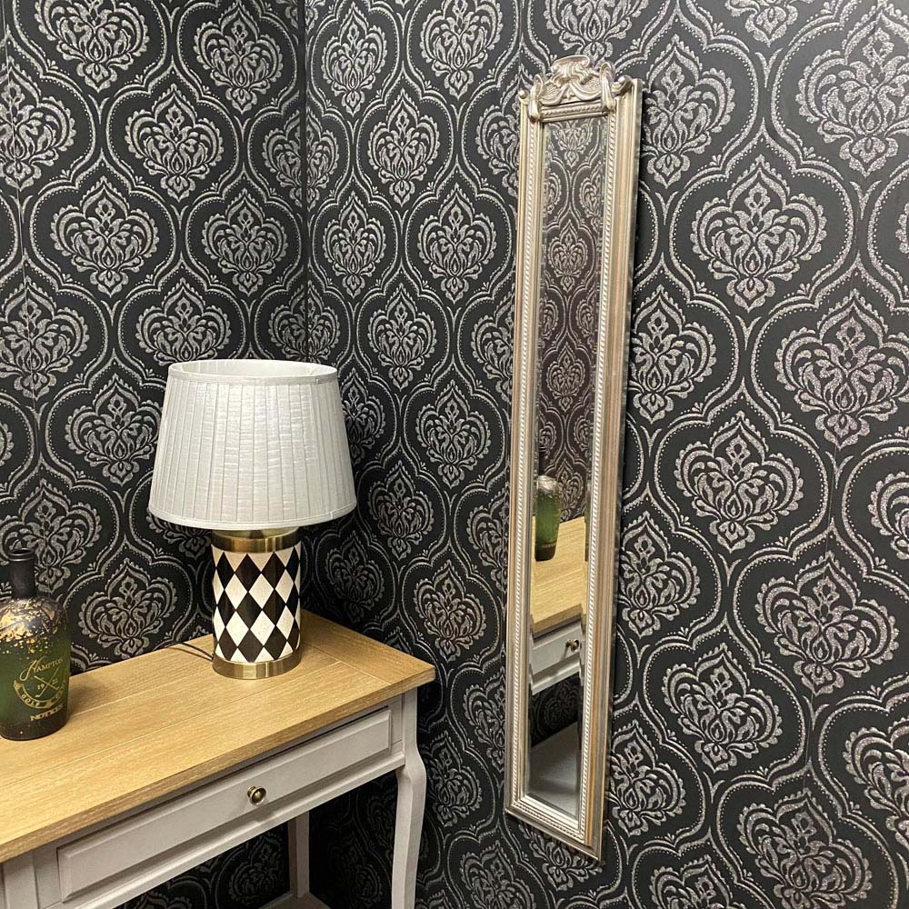 Acacia Home Silver Slim Wall Mirror 109 x 13cm Image 2