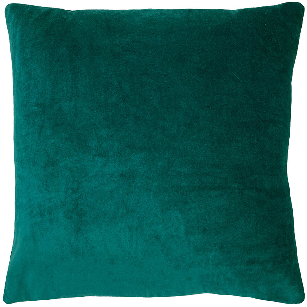 furn. Mangata Teal Square Geometric Pleat Cushion Image 2