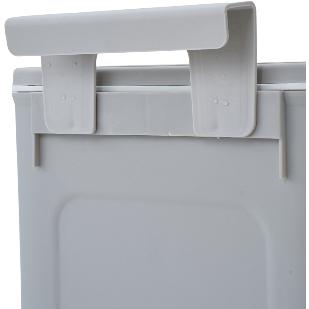 Living and Home Grey Wall-Mounted Waste Bin with Lid 28cm Image 7