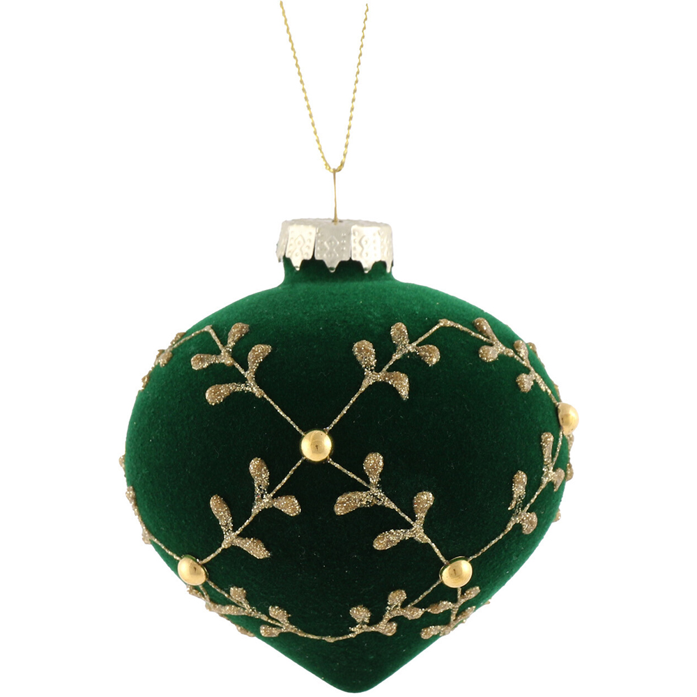 Velvet Decorative Bauble Green - Green Image 4