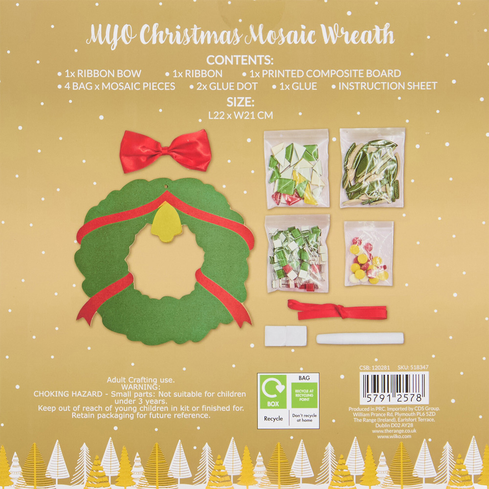 Make Your Own Christmas Mosaic Wreath Image 3