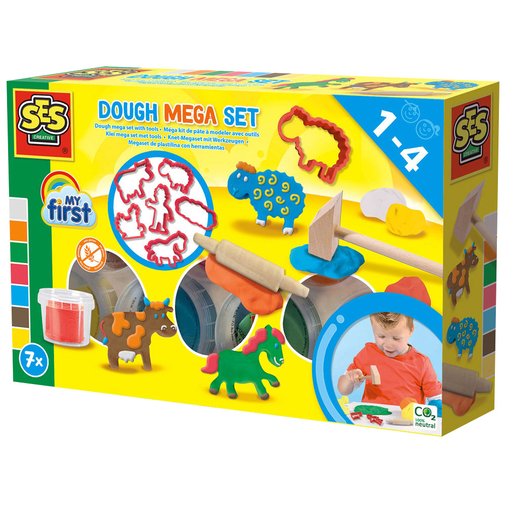 SES Creative My First Mega Dough Set with Tools Image 1