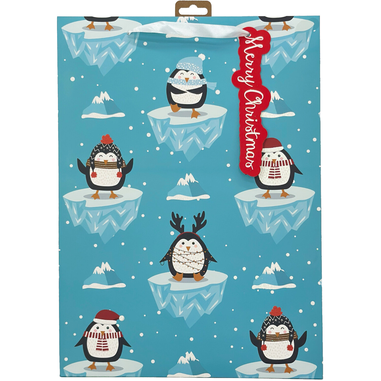 Penguin Gift Bag Blue Image 1