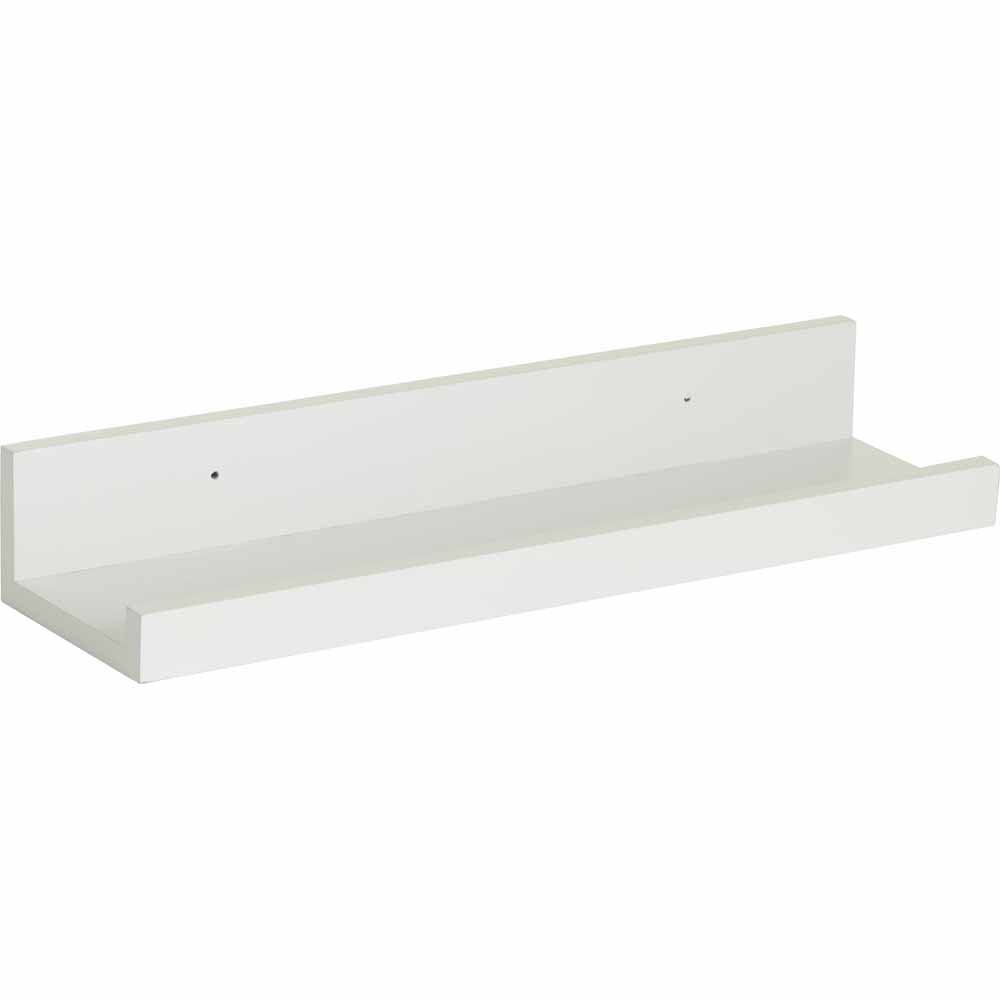 Wilko White Lipped Shelf Image 1