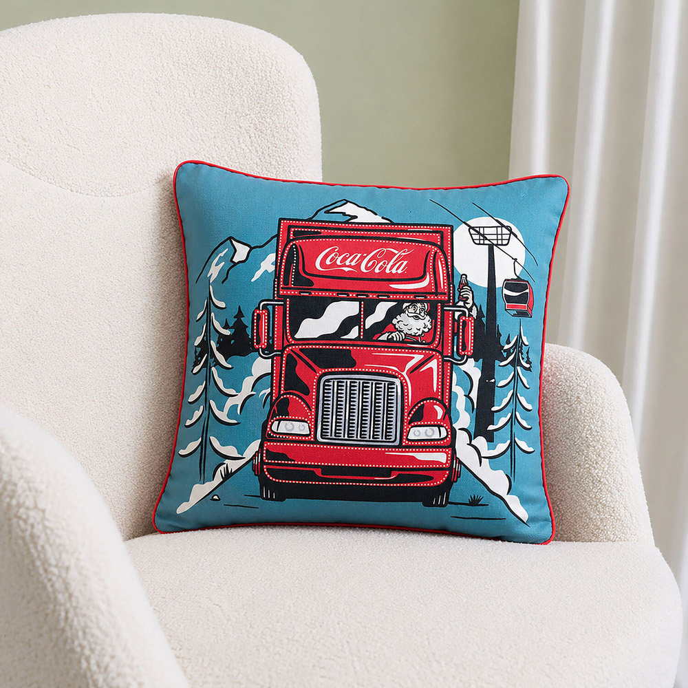 Coca-Cola Seasonal Square Cushion Image 2
