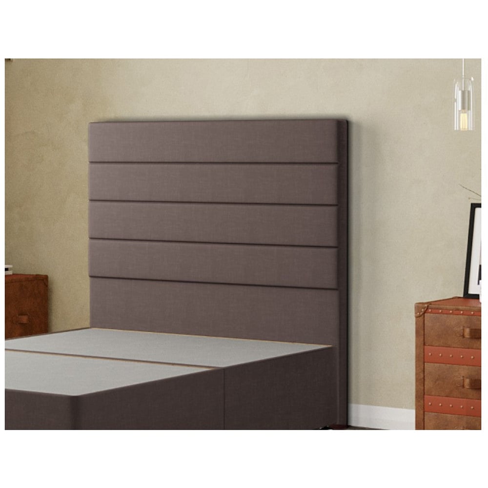 Eleganza George King Size Slate Malham Weave Floor Standing Headboard Image 3
