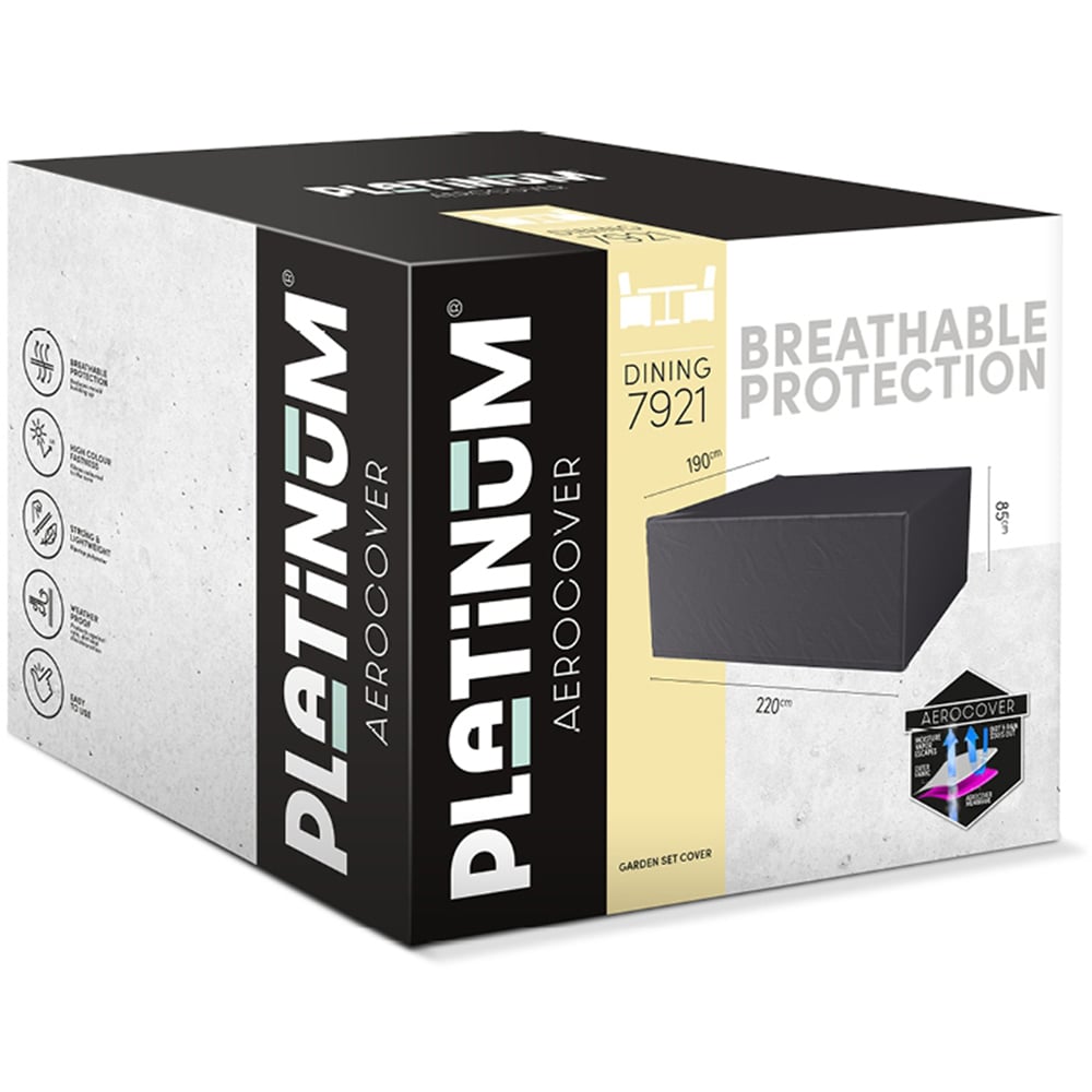 Platinum AeroCover Waterproof Large Outdoor Dining Set Cover 85 x 220 x 190cm Image 2