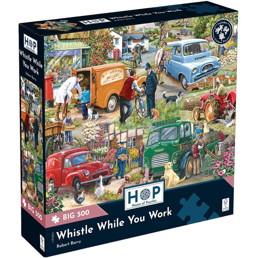 The House of Puzzles Whistle While You Work 500 Piece Big Jigsaw Puzzle Image 2