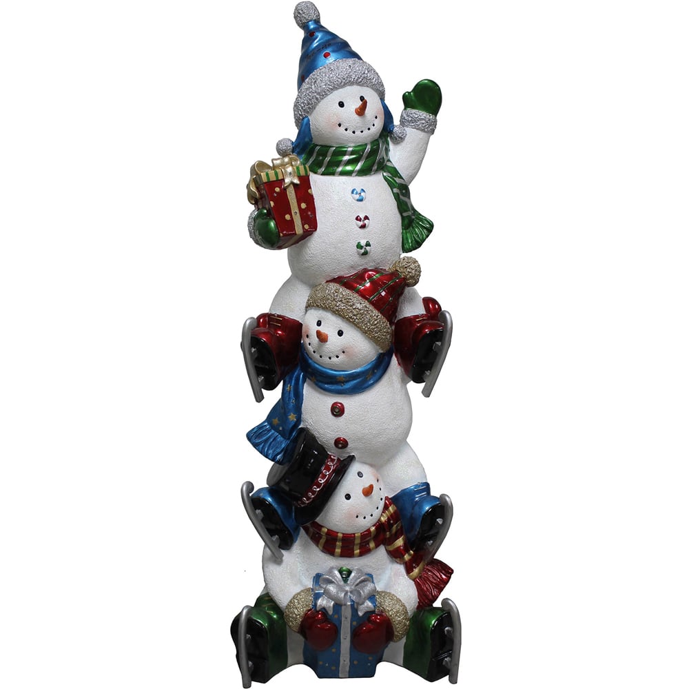 The Christmas Centre LED Snowman Stack Decoration 150cm Image 1