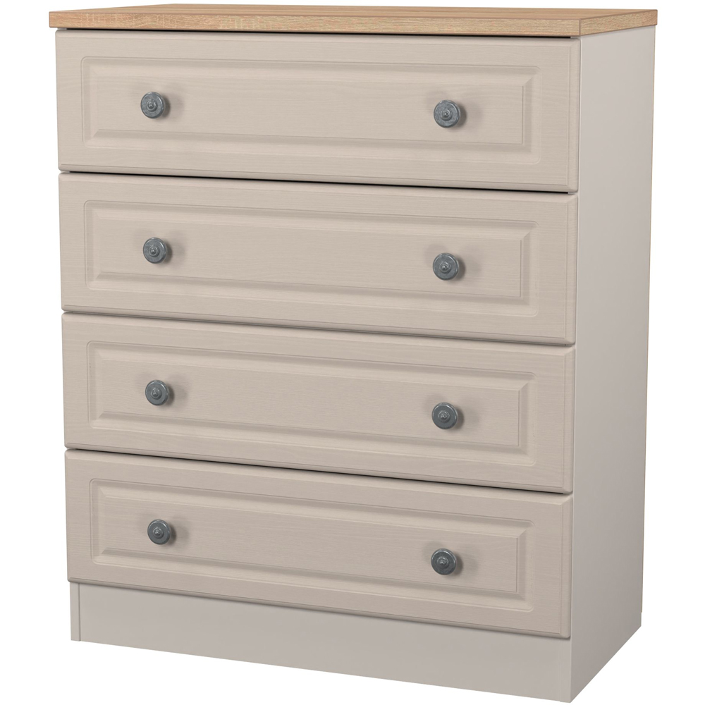 Crowndale Norfolk 4 Drawer Kashmir Ash and Bardolino Oak Chest of Drawers Ready Assembled Image 3