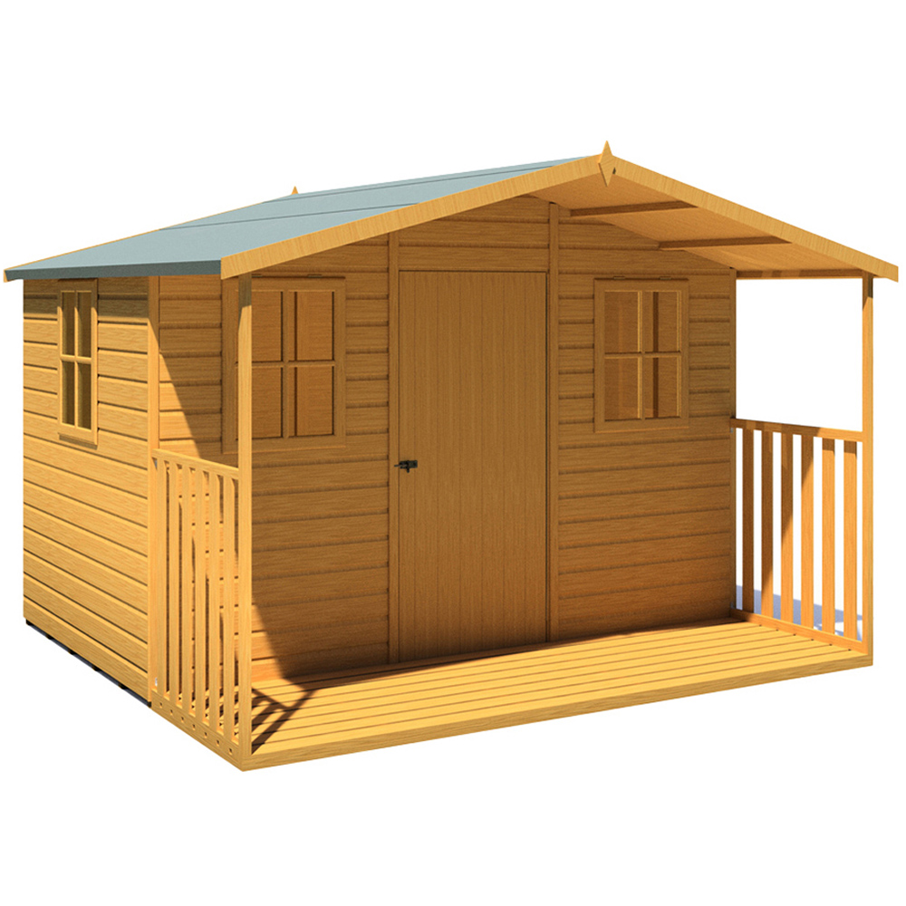 Shire Rothesay 10 x 9ft Shiplap Apex Garden Shed Image 1