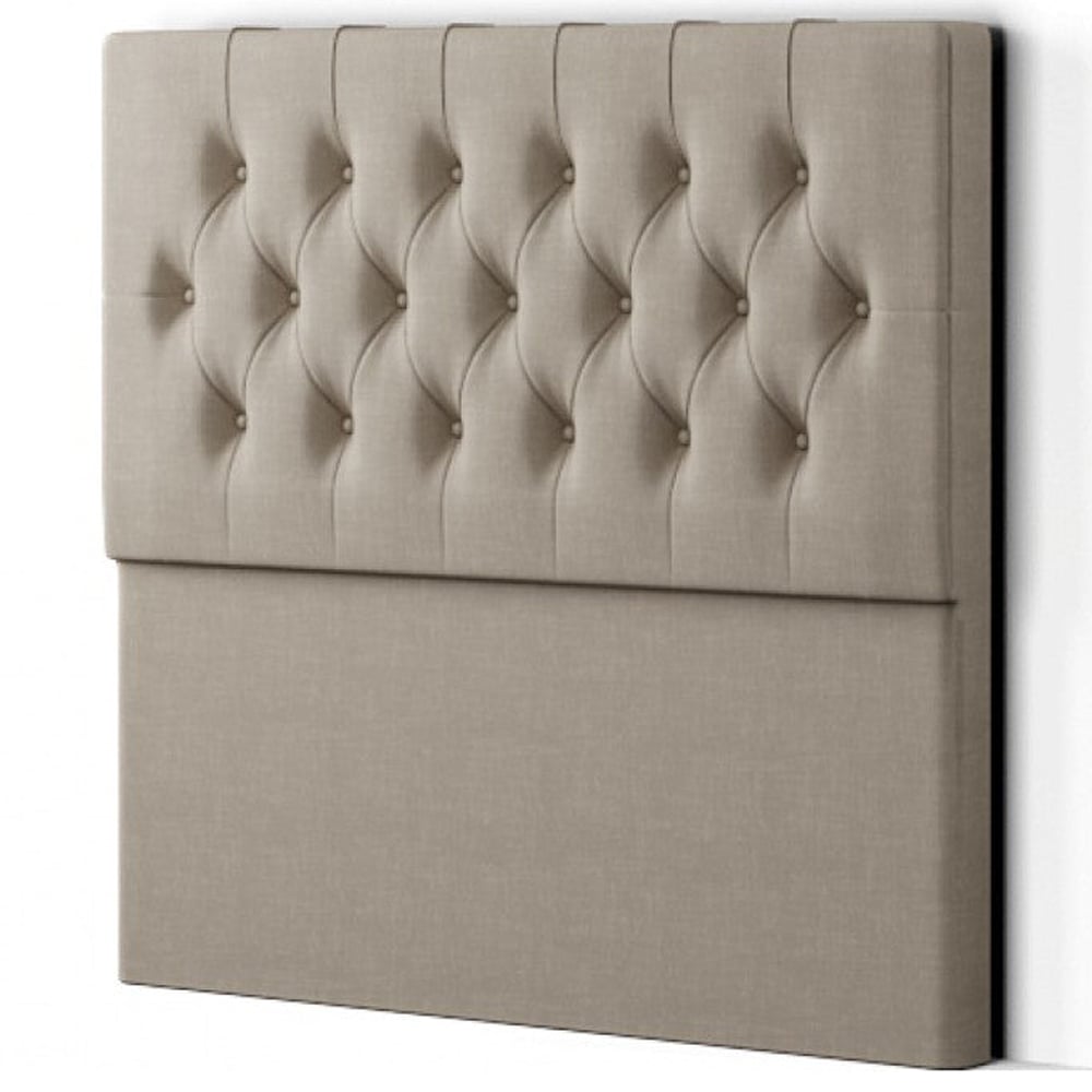 Eleganza Belgrave King Size Cream Malham Weave Floor Standing Headboard Image 2