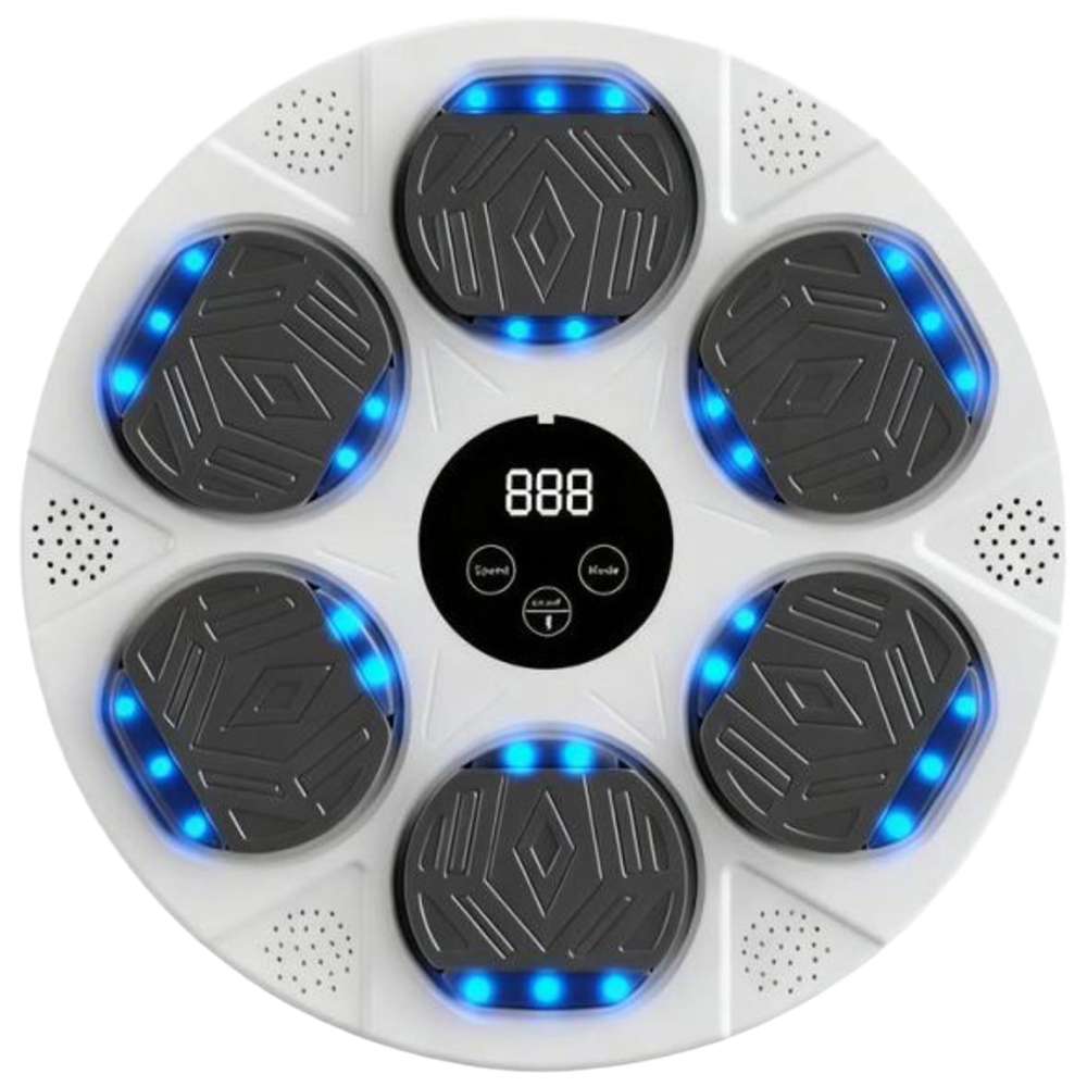 Willowmare White Smart Musical Boxing Targets with Bluetooth Connectivity and Gloves Image 1