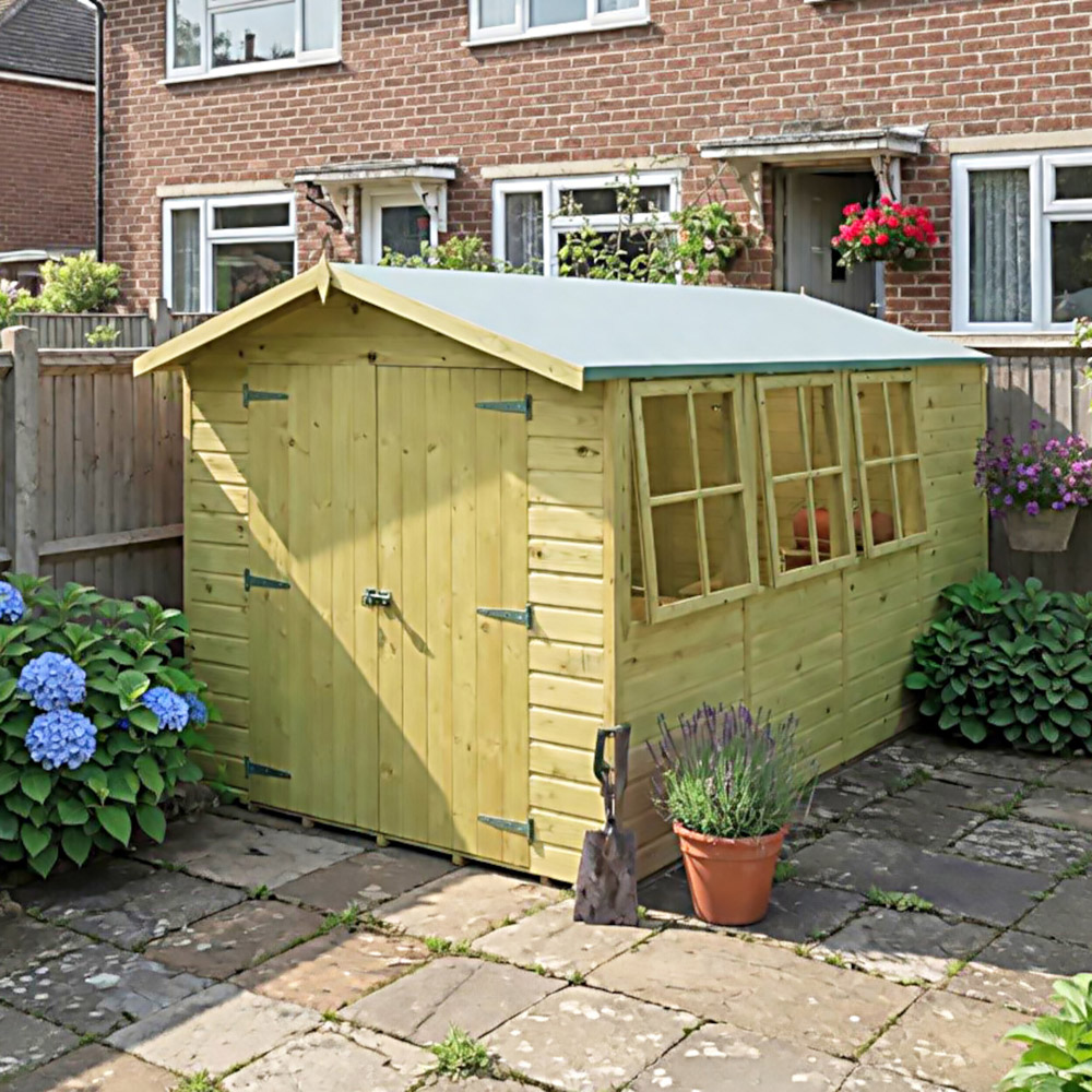 Shire Jersey 7 x 13ft Apex Garden Shed Image 2