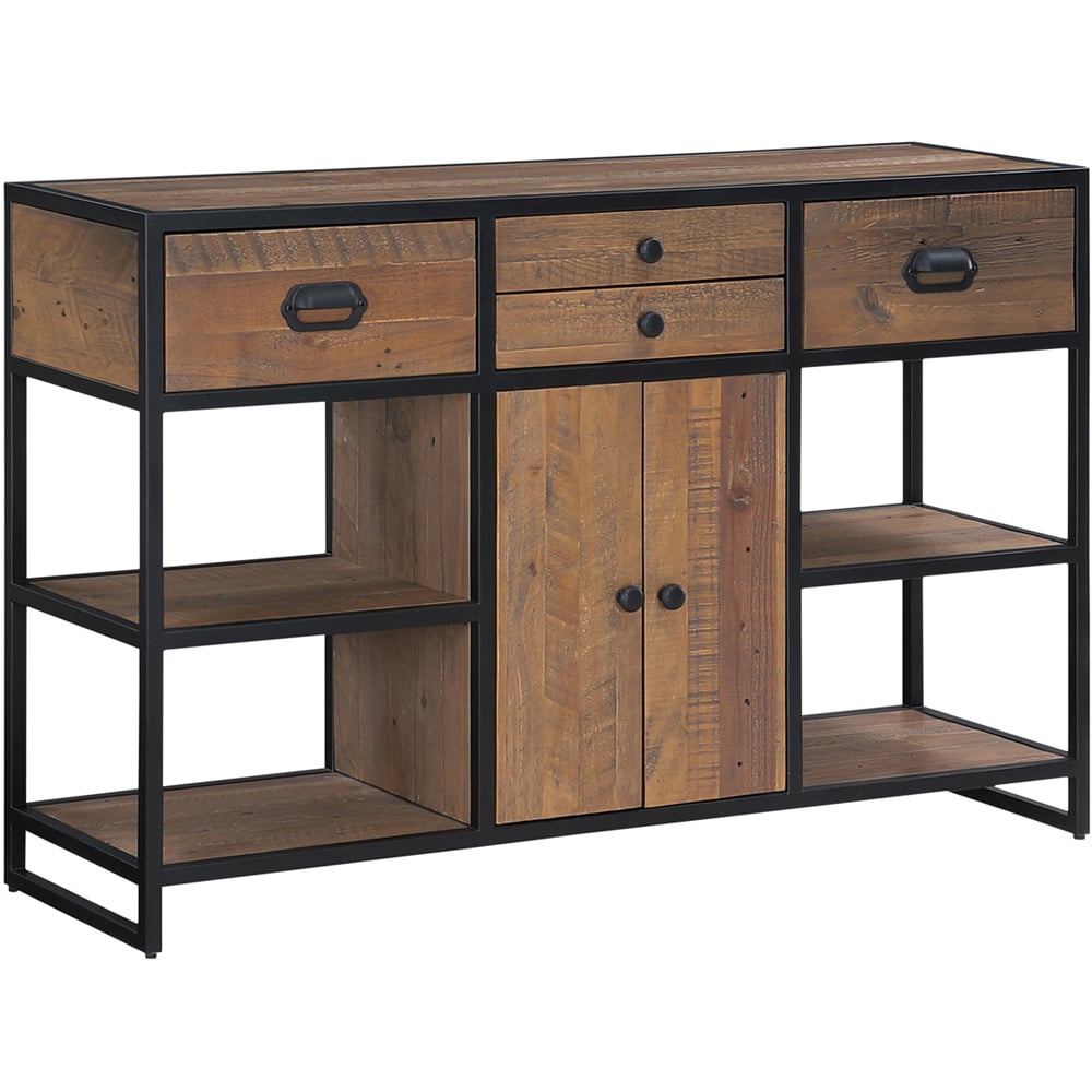 Baumhaus Ooki 2 Door 4 Drawer 4 Shelf Large Console Table Image 2
