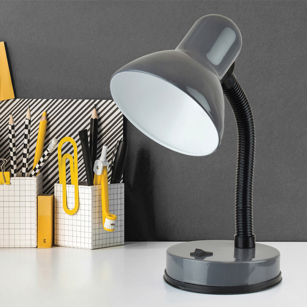 Llyotron Flexi Anthracite Grey Desk Lamp Image 2