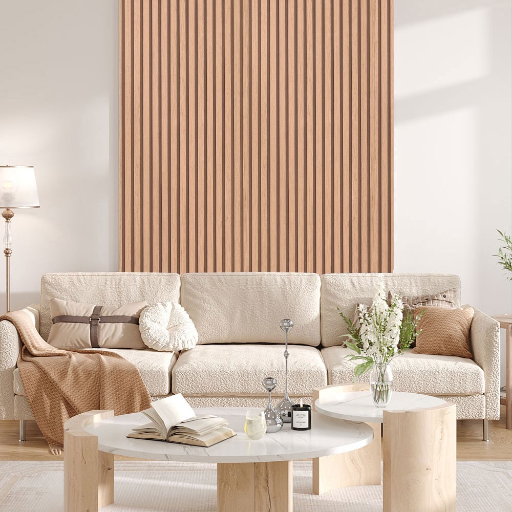 Living and Home 3D Wood Effect Orange Self Adhesive Textured PVC Wallpaper Image 7