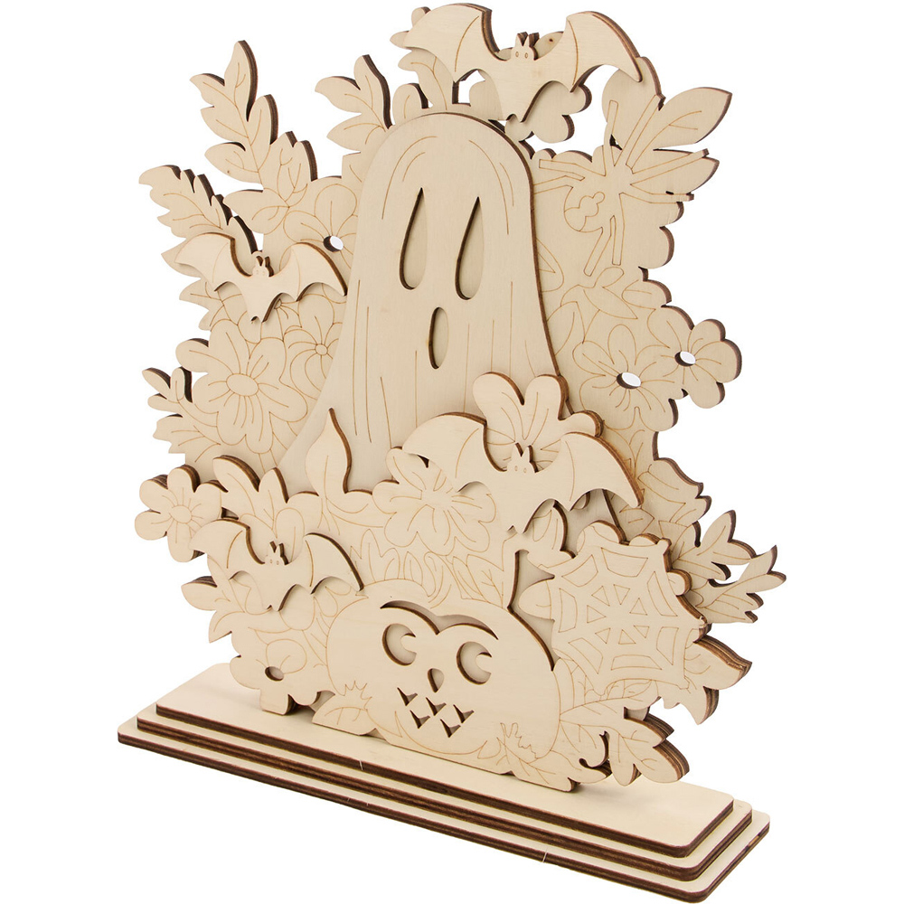 Decorate Your Own Spooky Flower Ghost Stand Natural Image 2