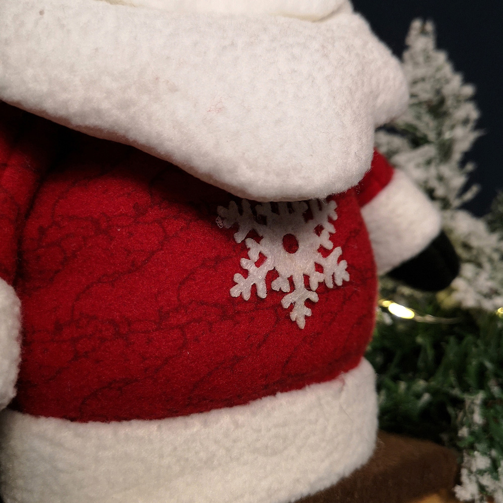 Samuel Alexander Red Plush Christmas Santa Stocking Holder 28cm Image 6